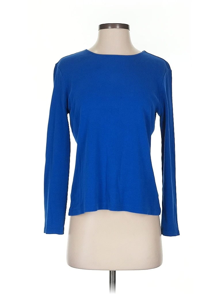 Pre-owned Pendleton 3/4 Sleeve T-shirt In Blue