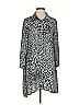 Cupio 100% Polyester Animal Print Gray Casual Dress Size XXS - photo 1