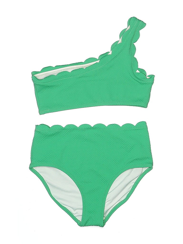 Pre-owned Old Navy Two Piece Swimsuit In Green