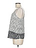 Cooper & Ella 100% Polyester Silver Sleeveless Blouse Size M - photo 5