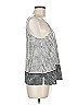 Cooper & Ella 100% Polyester Silver Sleeveless Blouse Size M - photo 4