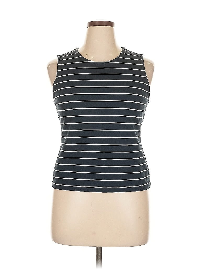 ADRIENNE VITTADINI Pre-owned Sleeveless T-shirt In Blue