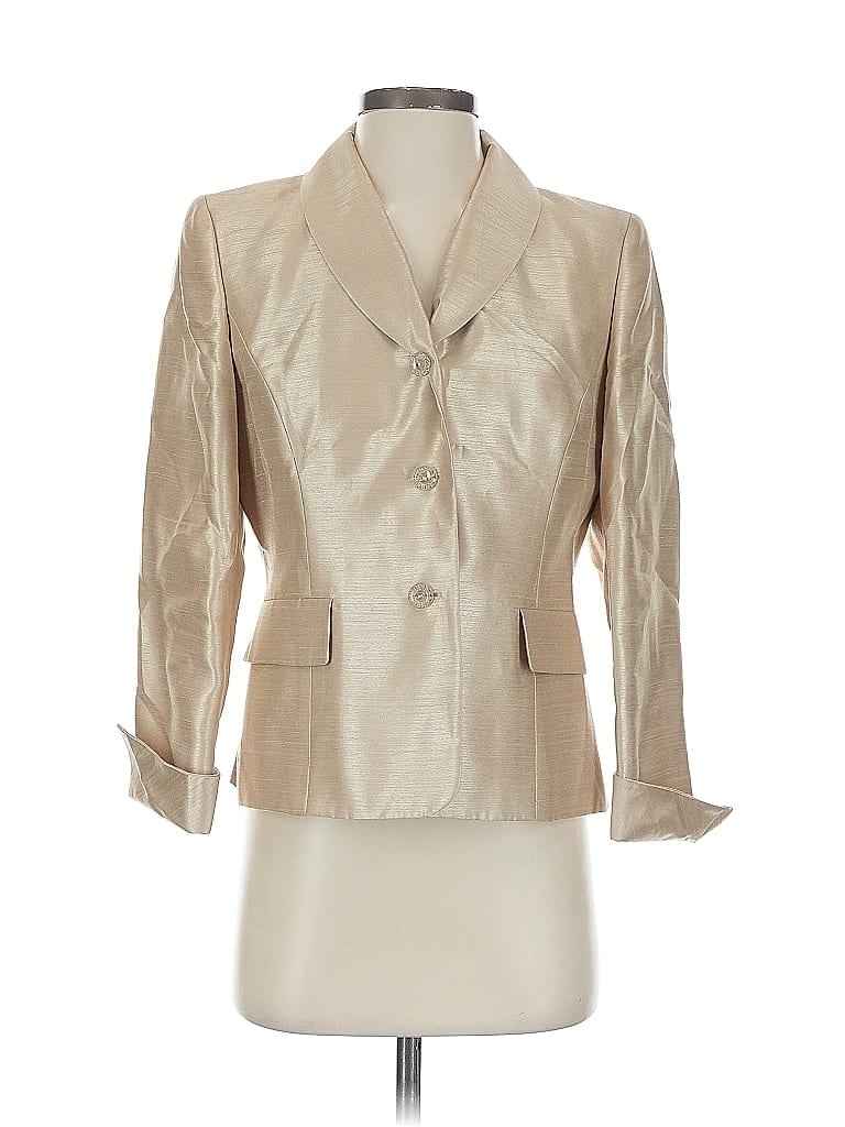 Pre-owned Le Suit Blazer Jacket In White