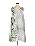 M.S.S.P. 100% Polyester Graphic Gray Casual Dress Size S - photo 1
