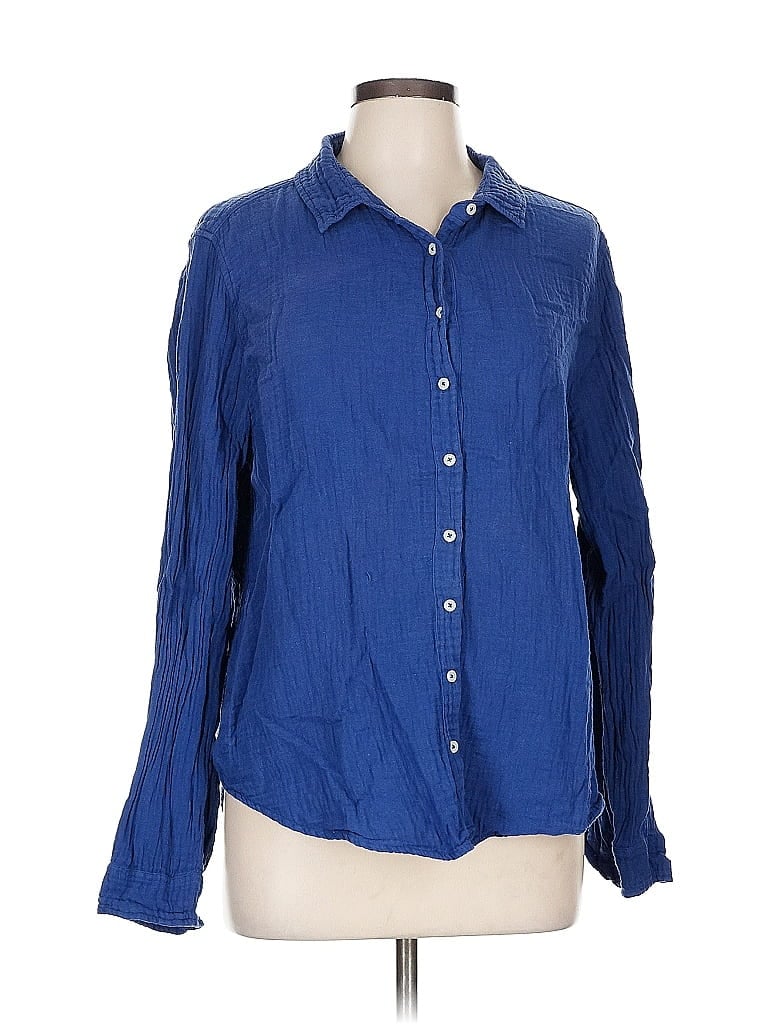 Click to view more detailed imagery on our partner's website Pre-owned Dylan Long Sleeve Button Down Shirt In Blue