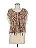Piper 100% Silk Brown Sleeveless Silk Top Size 8 - photo 1