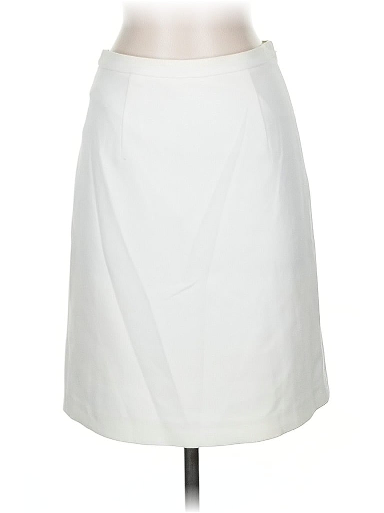Pre-owned Diane Von Furstenberg Formal Skirt In White