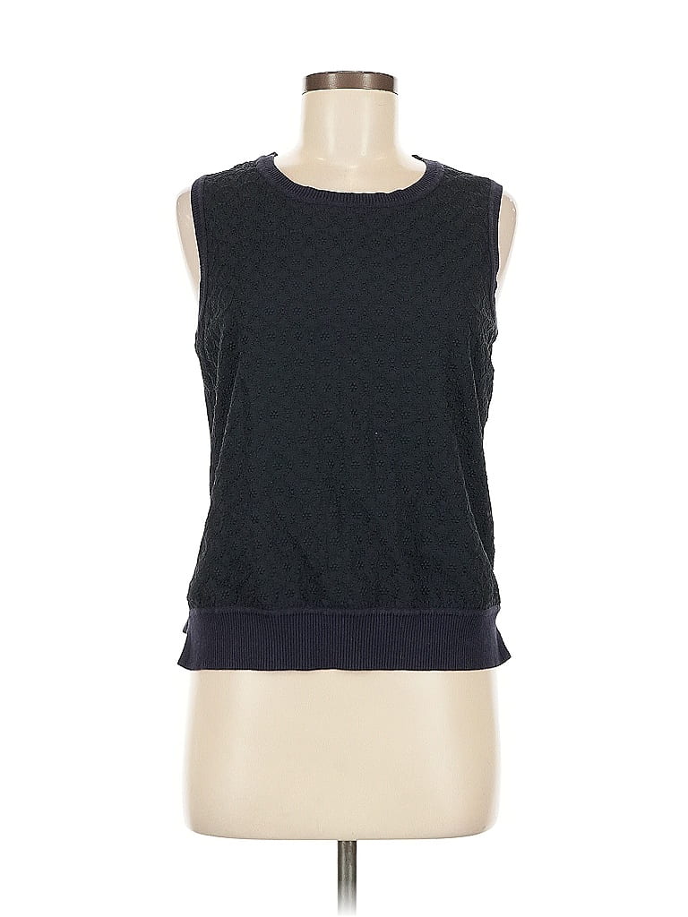 Pre-owned Tommy Hilfiger Sweater Vest In Black