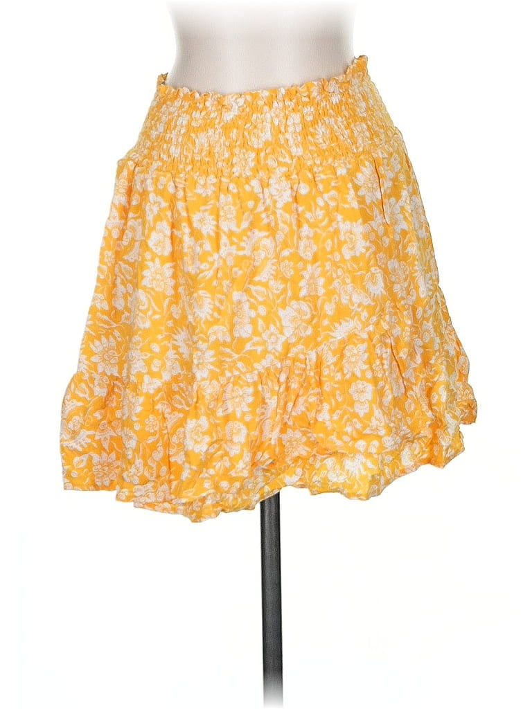 Pre-owned Cupcakes And Cashmere Casual Skirt In Yellow