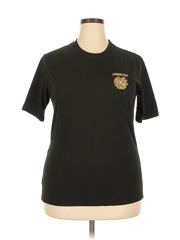 Pre-owned Unbranded Short Sleeve T-shirt In Black