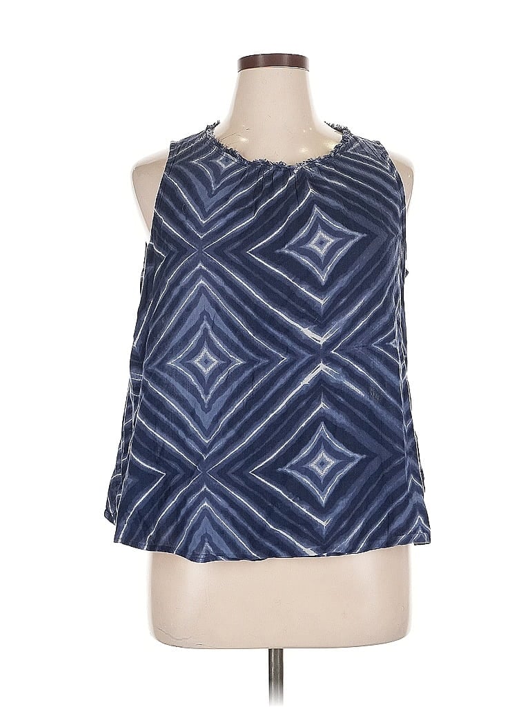 Pre-owned Old Navy Sleeveless Blouse In Blue