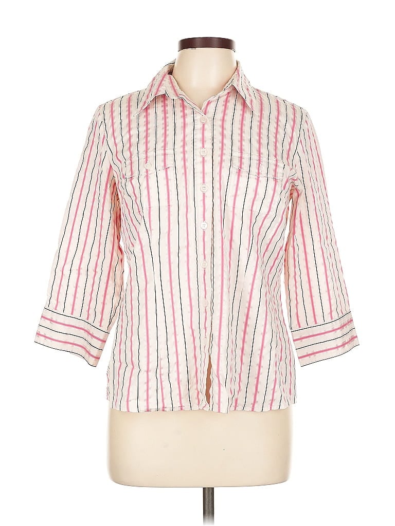 Pre-owned Style & Co 3/4 Sleeve Blouse In Pink