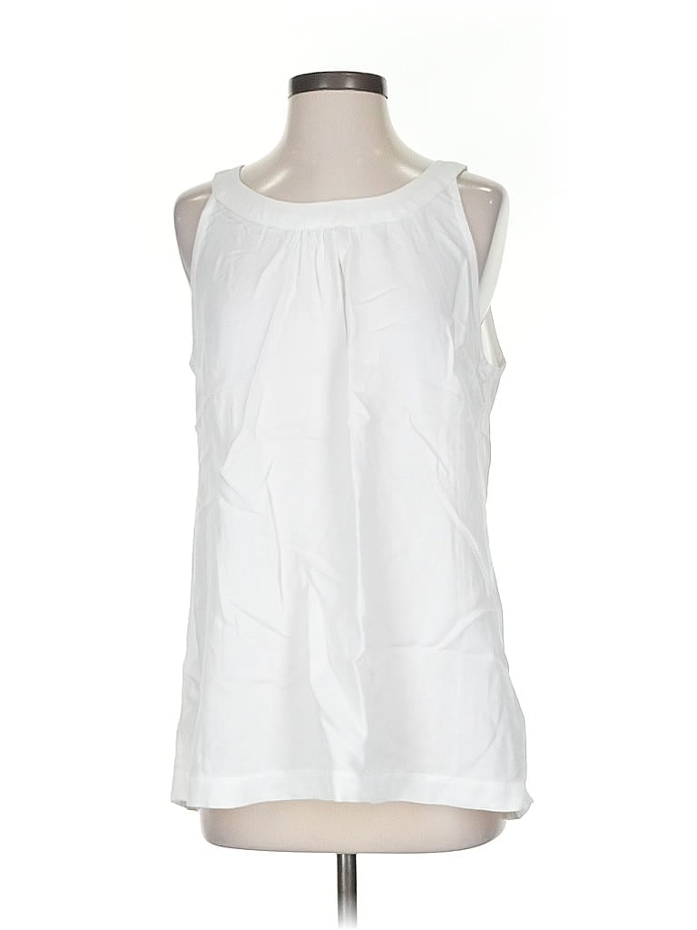 Pre-owned Soft Surroundings Tank Top White Crew Neck Tops