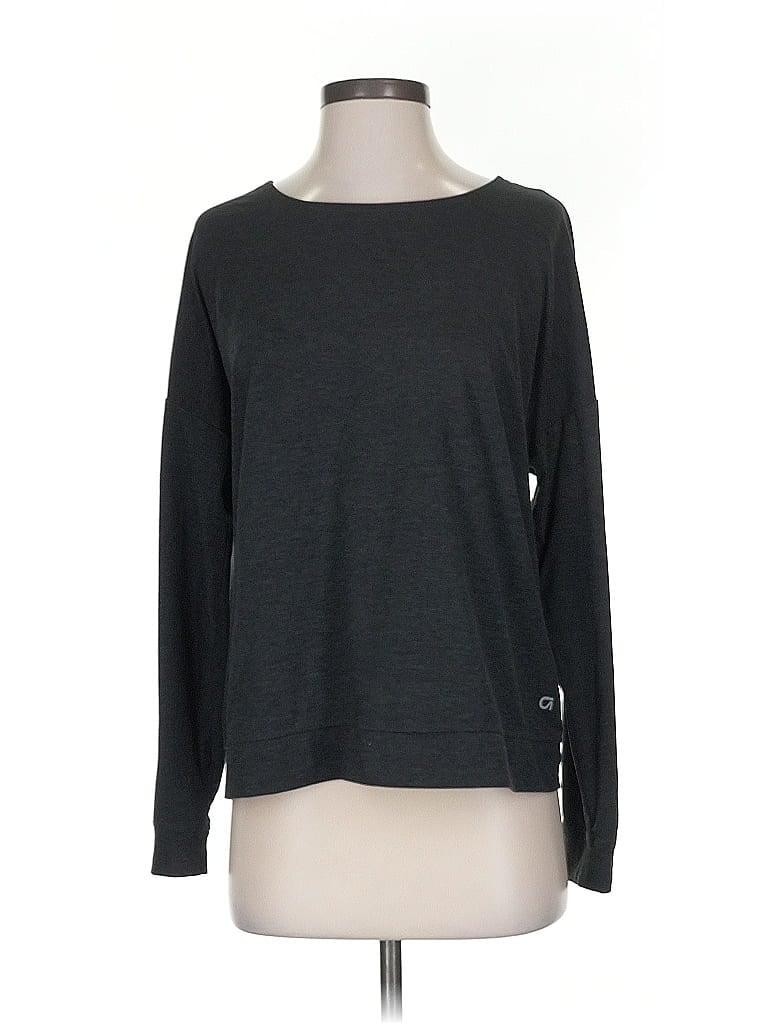 Pre-owned Gap Fit Long Sleeve T-shirt In Gray