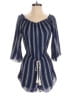 Assorted Brands 100% Rayon Stripes Blue Romper Size S - photo 1