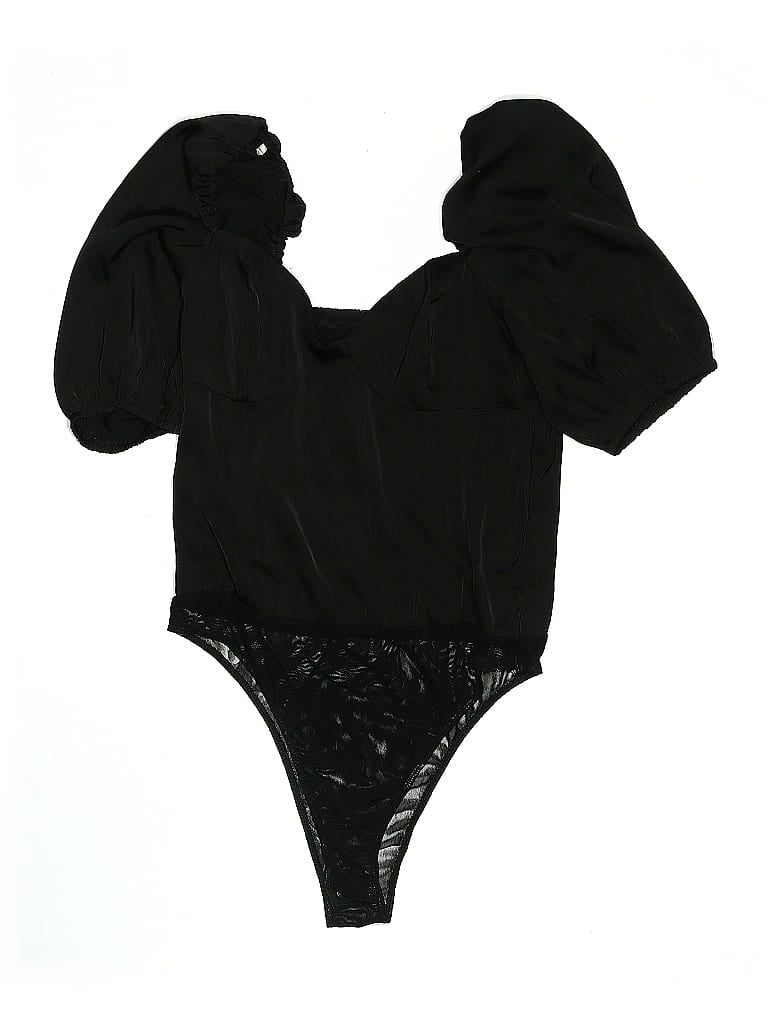 LULUS Pre-owned Bodysuit In Black