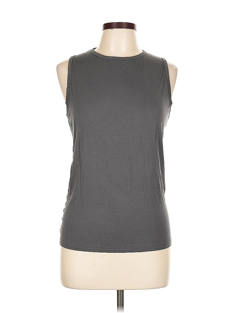 Pre-owned Unbranded Sleeveless T-shirt In Gray