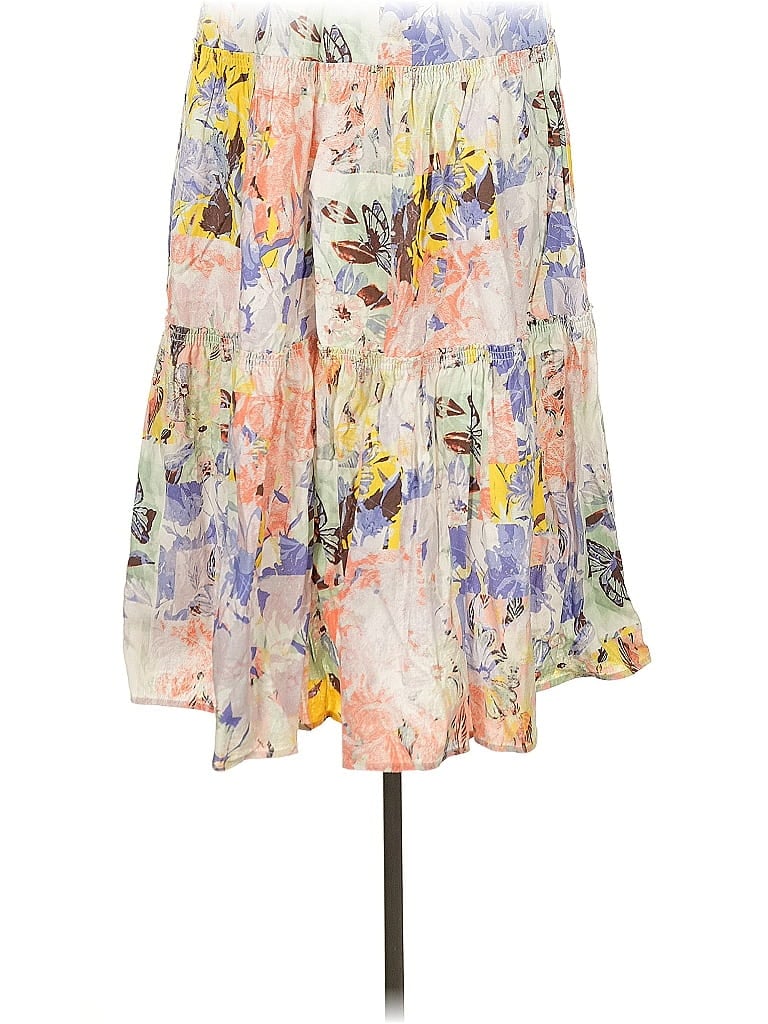 Pre-owned Inc International Concepts Casual Skirt In White