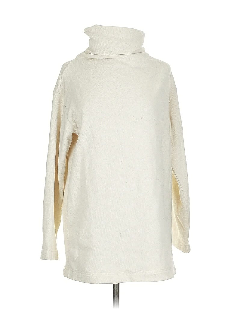 Click to view more detailed imagery on our partner's website Pre-owned Uniqlo Long Sleeve Top Ivory Turtleneck Tops In White