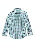 Bella Bliss 100% Cotton Plaid Green Blue Long Sleeve Button-Down Shirt Size 7 - photo 2