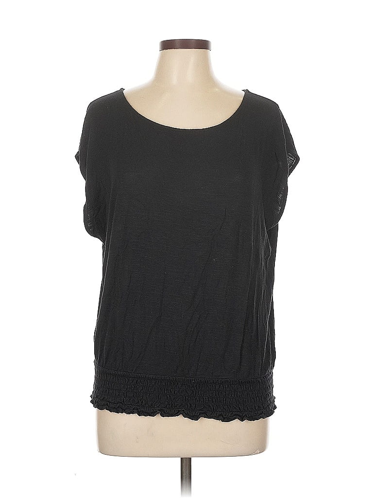 Pre-owned Ann Taylor Loft Outlet Short Sleeve T-shirt In Black