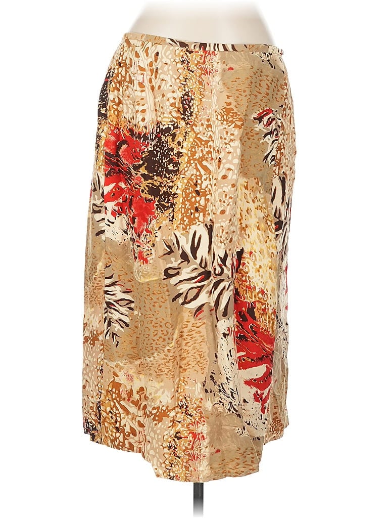 Pre-owned Nygard Silk Skirt In Gold