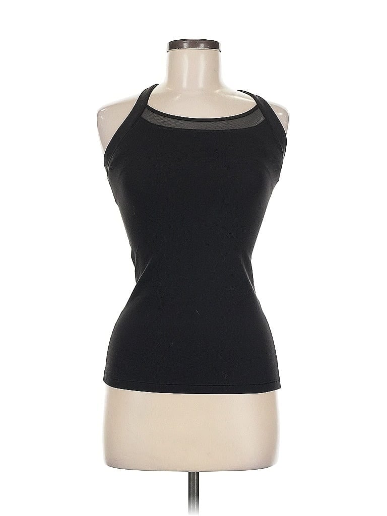 Pre-owned Lululemon Athletica Tank Top Black Halter Neckline Tops