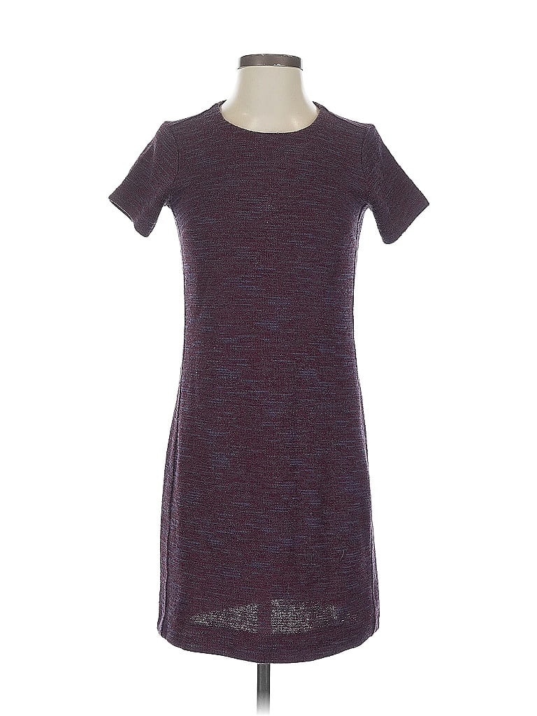 Pre-owned Ann Taylor Loft Outlet Casual Dress In Burgundy