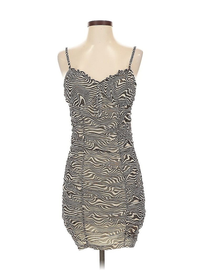 Pre-owned Divided By H&m Cocktail Dress In Brown