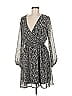 Gilli 100% Polyester Print Gray Casual Dress Size M - photo 1