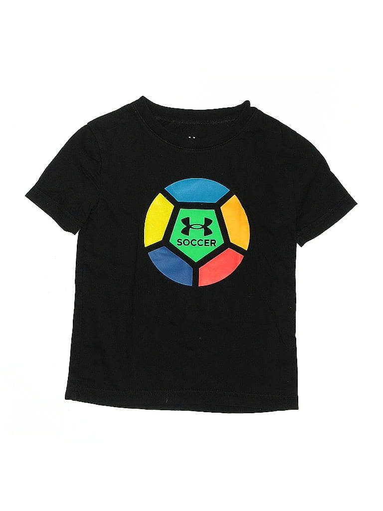 Click to view more detailed imagery on our partner's website Pre-owned Under Armour Kids' Short Sleeve T-shirt In Black
