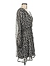 Gilli 100% Polyester Print Gray Casual Dress Size M - photo 4