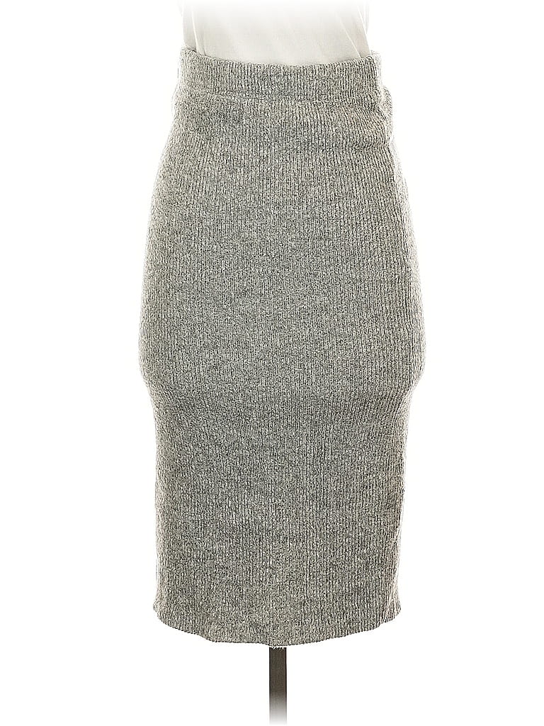 Pre-owned Ann Taylor Casual Skirt In Gray