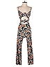 Leith Graphic Orange Jumpsuit Size XXS - photo 1