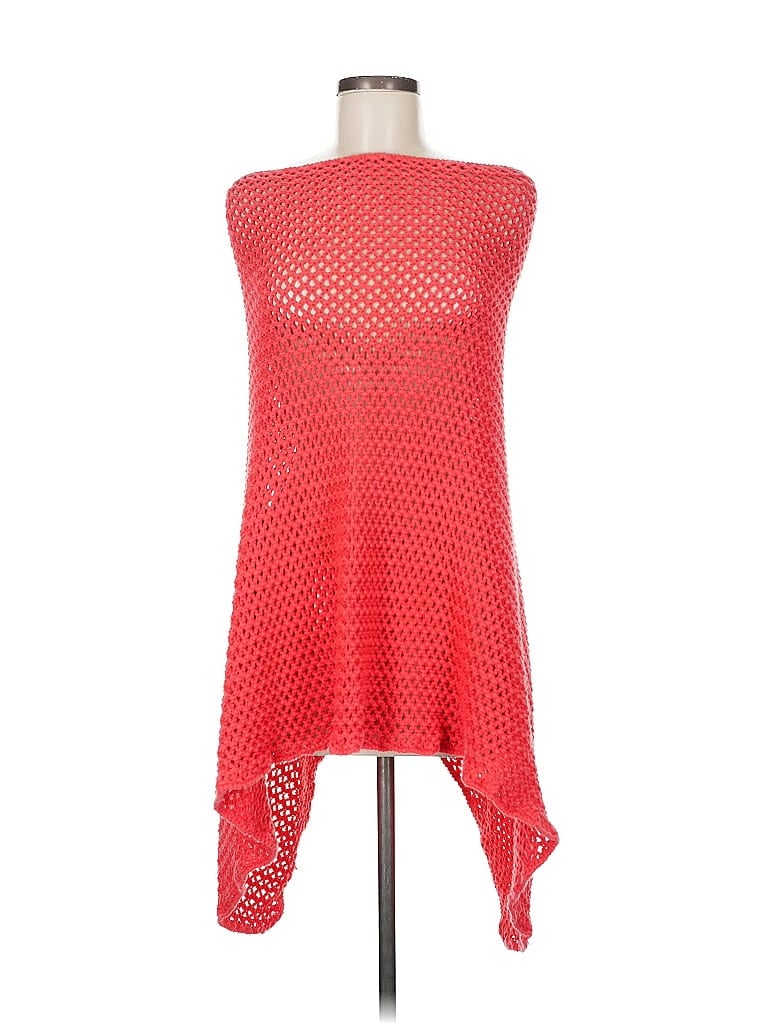 Pre-owned Minnie Rose Poncho In Red