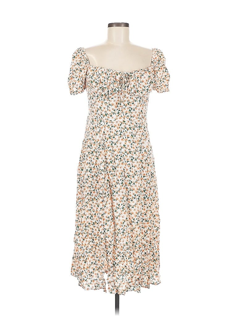 Pre-owned Shein Casual Dress In White