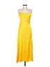 Shein 100% Polyester Yellow Cocktail Dress Size M - photo 1