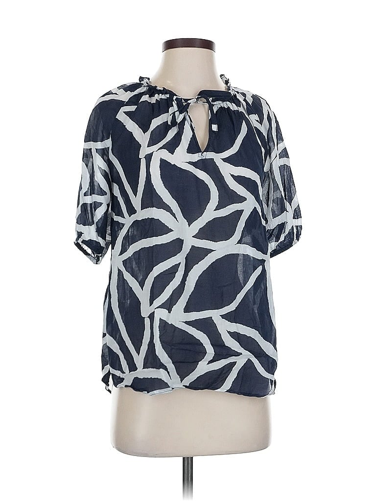 ANN TAYLOR FACTORY Pre-owned Short Sleeve Blouse In Blue