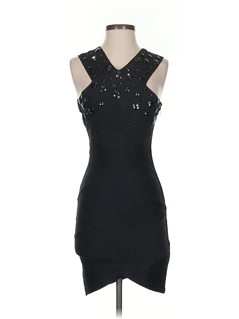 Pre-owned Stretta Cocktail Dress In Black