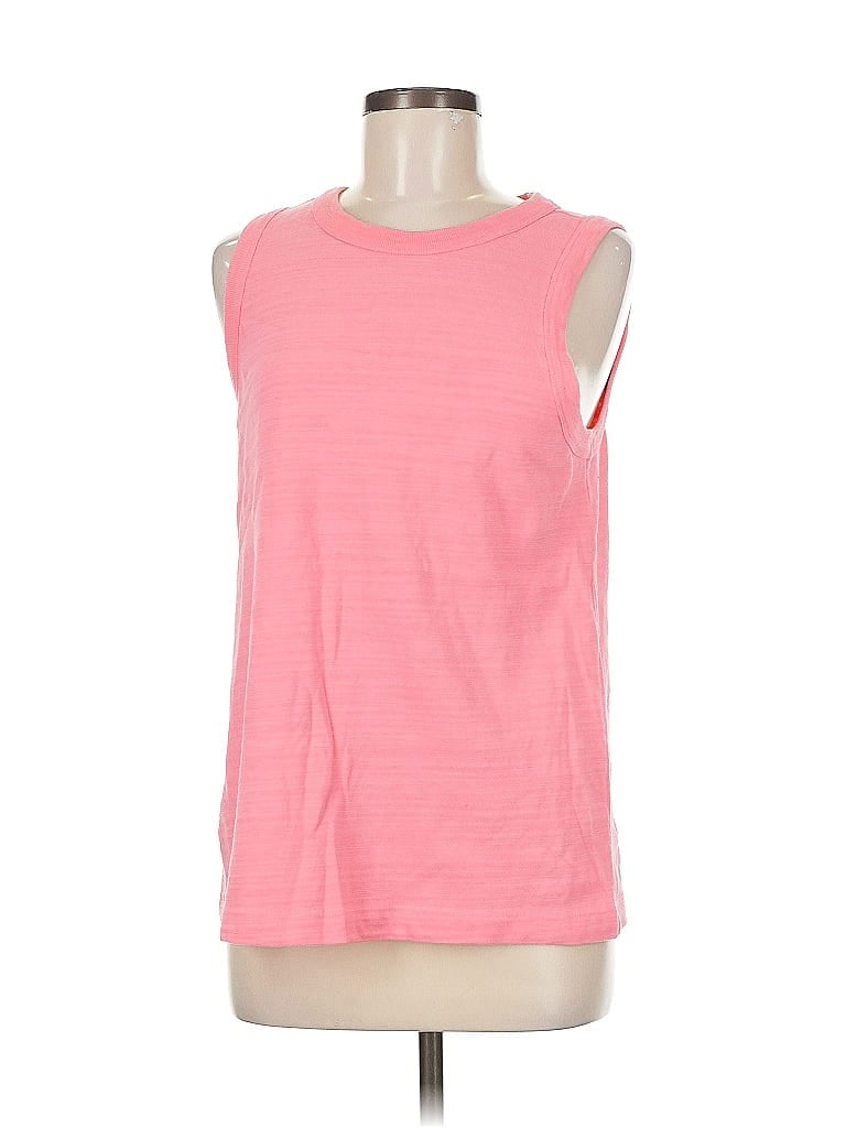 Pre-owned Ann Taylor Loft Sleeveless Top Pink Boatneck Tops
