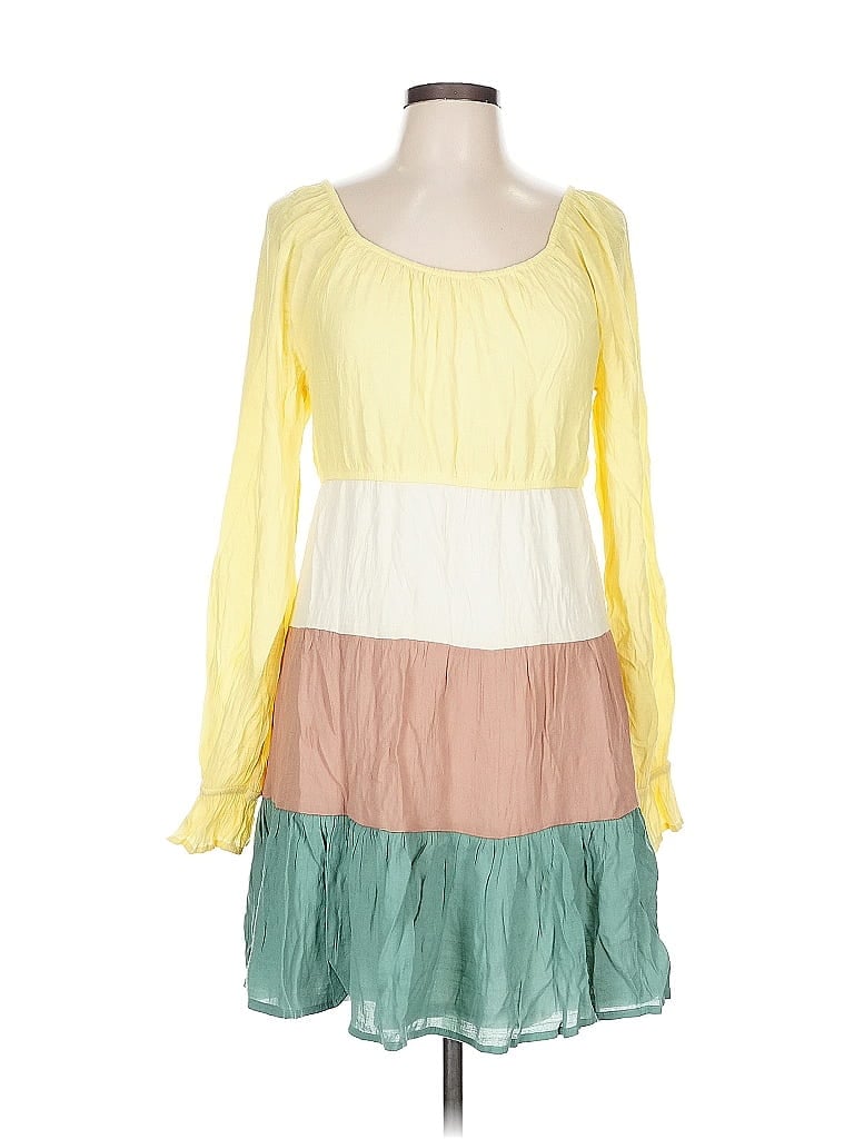 Pre-owned Cato Casual Dress In Yellow