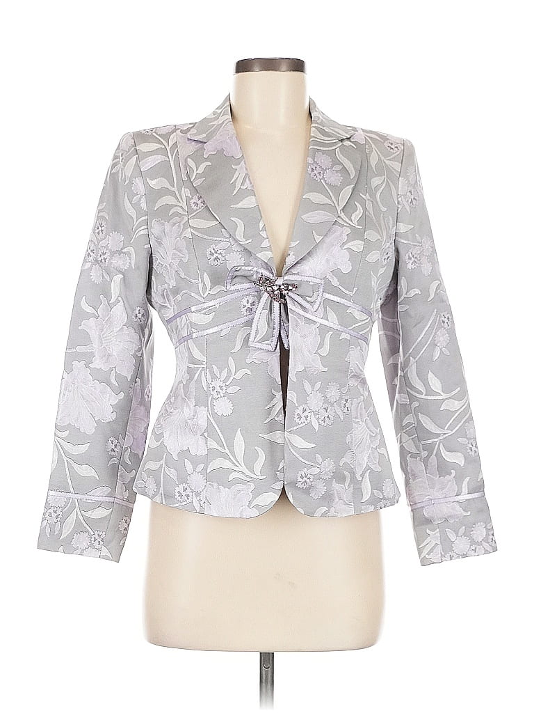 Pre-owned Nipon Boutique Blazer Jacket In Silver