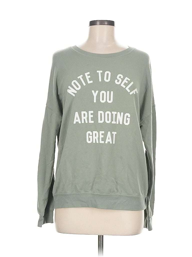 Pre-owned Zoe+liv Sweatshirt In Green