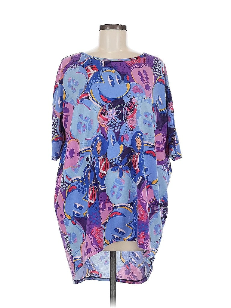 Pre-owned Lularoe 3/4 Sleeve T-shirt In Purple