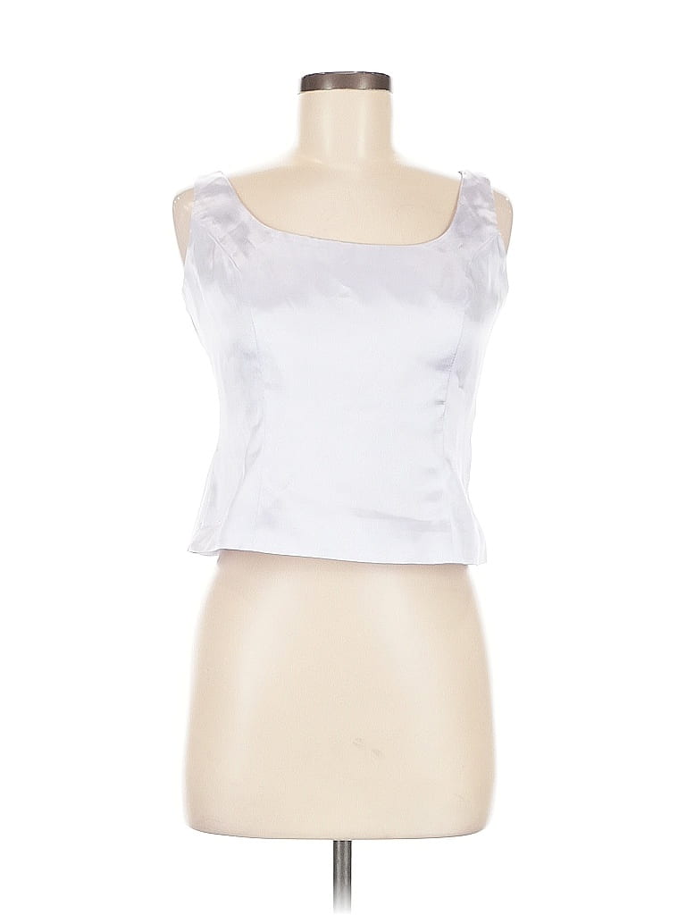 Pre-owned Nipon Boutique Tank Top Silver Strapless Neckline Tops