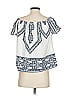 Peppermint 100% Polyester White Short Sleeve Blouse Size S - photo 2