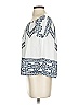 Peppermint 100% Polyester White Short Sleeve Blouse Size S - photo 5
