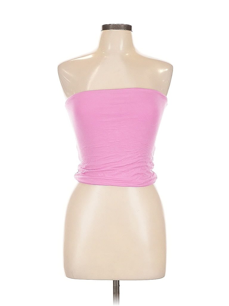 Pre-owned Be Cool Tube Top Pink Strapless Neckline Tops
