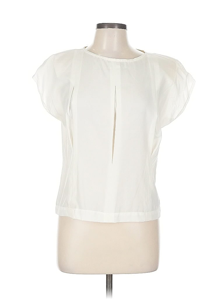 Pre-owned Assorted Brands Short Sleeve Blouse In White