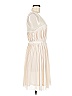 H&M 100% Polyester Ivory Cocktail Dress Size M - photo 4